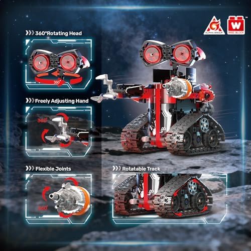 4-in-1 RC Robot Building Kit, STEM Robotics for Kids Ages 8-12, 533 PCS - Image 3