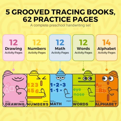 Jar Melo Magic Grooved Writing Practice Books for Kids Ages 3-8 - Image 2