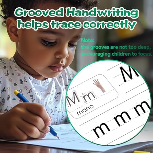 Magic Grooved Writing Practice for Kids - Spanish, Small, 4 PCS - Image 3