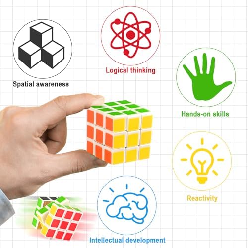 GOLDGE 40 Mini Cube Puzzles, 1.18in 3x3, Fun Party Favors for Kids - Image 3