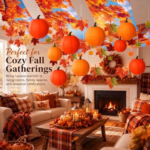80 Pcs Fall Ceiling Decor for Classroom Thanksgiving Hanging Set - Image 5
