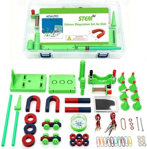 Magnetic Science Kit Physics Electromagnet Experiment Lab Magnets for Kids by AOAUTO