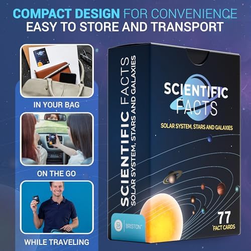 Astronomy Flash Cards – 77 Space Facts, Solar System, Stars & Galaxies - Image 5