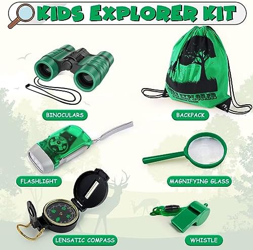 ESSENSON Kids Explorer Kit - Adventure Kit for Kids, Outdoor Explorer Kit with Binoculars, Summer Outdoor Toys for Kids Ages 4-8 - Image 2