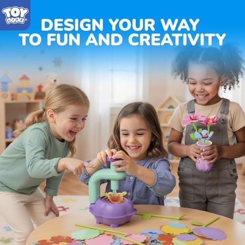TOY Life DIY Flower Bouquet Craft Kit for Girls, Ages 3-8 - Image 2