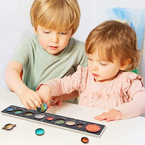 Zeoddler Solar System Puzzle for Kids 3-6, Wooden Space Toys for Kids, Planets for Kids, Preschool Learning Activities, Gift for Boys, Girls - Image 7