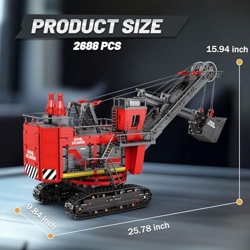 Reobrix RC Excavator Building Blocks Set 22014 Power Shovel Vehicle Model - Image 5