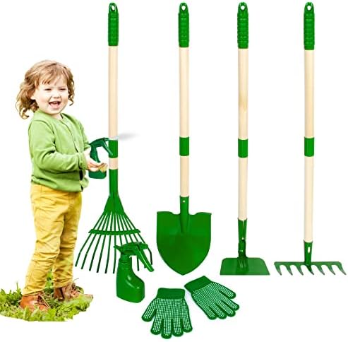 Duckura Kids Gardening Tools Set - 7pcs Garden Tool for Kids by Duckura