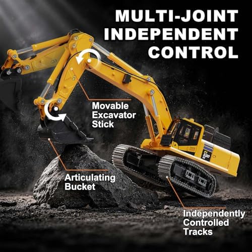 RC Excavator for Adults 1:50, Remote Control Excavator for Sandbox & Garden - Image 4