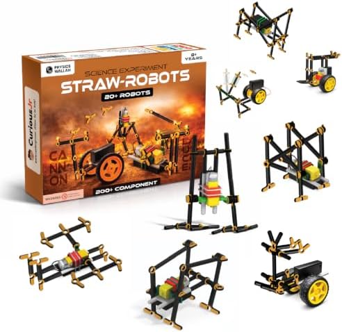 PW Science Robots DIY Kit for Kids (Straw Robot Kit) by Unknown