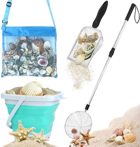 Shark Tooth Sifter for Shell Collecting, Sand Beach Toys for Kids 6 8 10 12 by Unknown