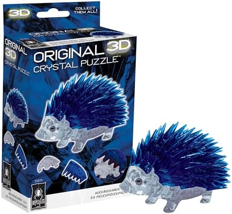 BePuzzled | Hedgehog Standard Original 3D Crystal Puzzle, Ages 12 and Up by BePuzzled