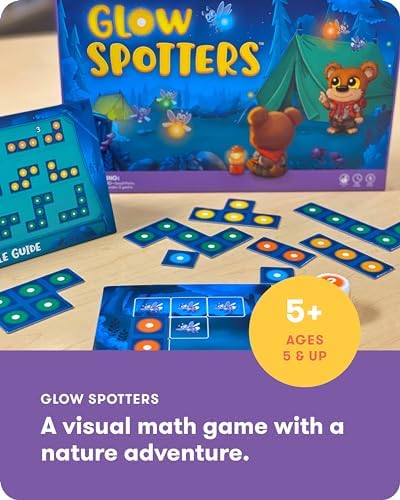 SimplyFun Glow Spotters - A Visual and Adventurous Math Game for Kids, Earn Your Firefly Badge with Addition - 1 to 4 Players, for Kids Ages 5 & Up - Image 2