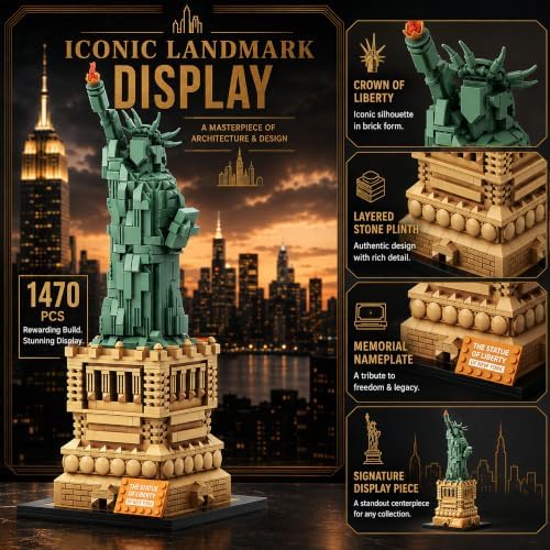 Statue of Liberty Building Blocks Sets 1470PCS - Image 5