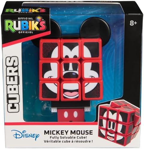 Rubik’s Cube Mickey Mouse Disney Cuber, Problem-Solving Challenging Brain Teaser Collectible Fidget Toy for Puzzle Lovers & Disney Fans Ages 8 and up - Image 7