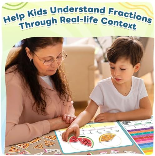 Magnetic Fraction Tiles & Circles, Bars, Math Manipulatives - Image 6