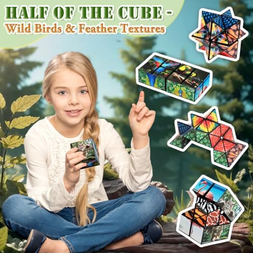 Euclidean Cube Fidget Toys for Kids 2 in 1 Star Cube Magic Cube Puzzle Toys - Image 4