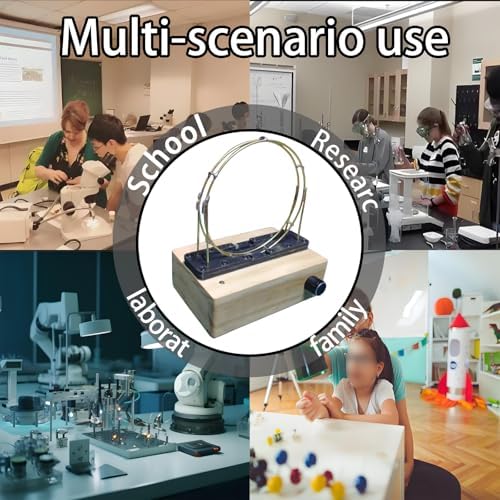 Electromagnetic Iron Ball Accelerator DIY Model, Magnetic Induction Perpetual Motion Physics Demo Kit for Science Classroom Education - Image 3