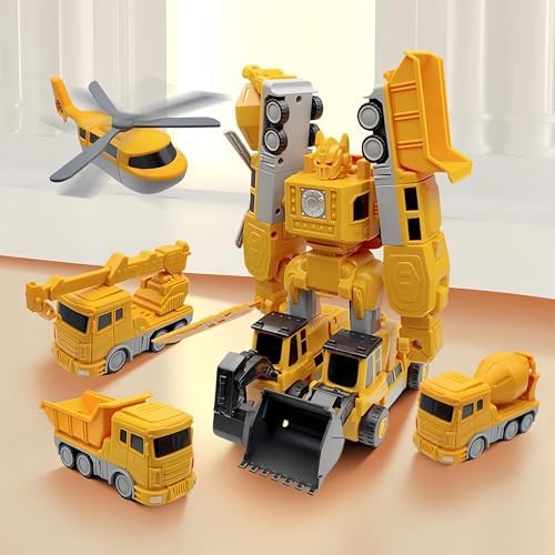 Magnetic Transform Engineering Car Assembled Toys with Storage Box, Magnetic Cars and Trucks for Kids,Magnetic Blocks for Toddlers,Outdoor Activities for Kids Ages 3-5 4-8 - Image 5