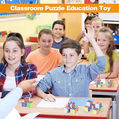 Mini Cube Party Favors for Kids: 20 Pack Magic Cube Party Puzzle Game Toys - Image 6