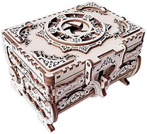 Wooden 3D Puzzles Mechanical Music Box，3D Wooden Puzzle Mechanical Model Self Craft Deco Education Gift by 3DPuzzleROEOLNIL
