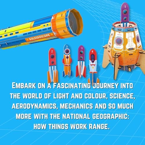 University Games National Geographic Build Your Own Kaleidoscope Science Educational Toy, Ages 5 and Up - Image 5