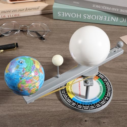ERINGOGO Astronomical Teaching Tool Motorized Systems Sun Models Science Astronomy Demo Sun Earth Moon Orbital Model System Kit Puzzle Plastic Child Lunar - Image 3