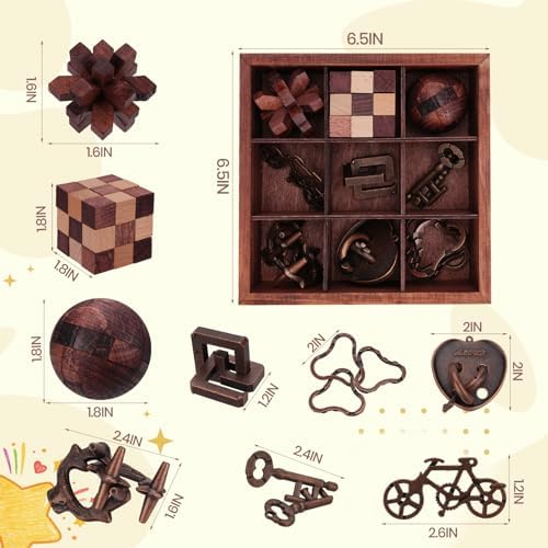 Mytothfy Brain Teaser Puzzles for Adults Teens Kids, 3D Puzzle Game Toys - Image 2