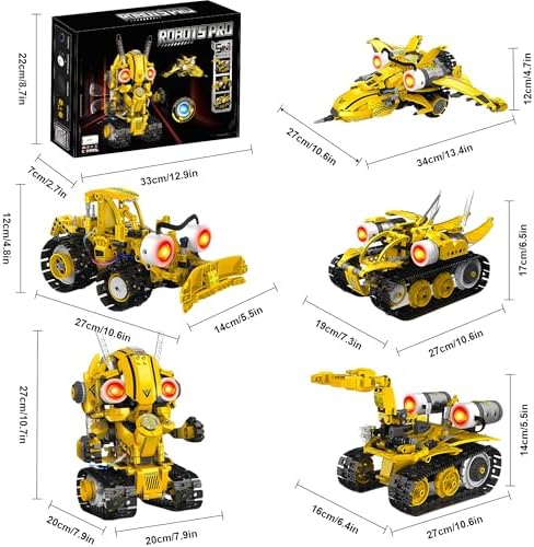 5-in-1 Programmable Robot Kit, Robot Building Kit, Servo - Image 6
