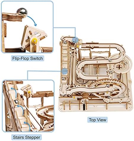 ROKR 3D Wooden Puzzles Mechanical Models - DIY Wooden Marble Run Kit &Treasure Box Gifts for Adults &Teens 14+ - Image 4
