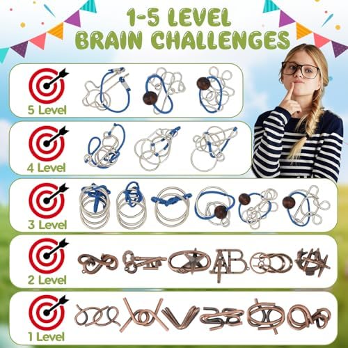 Mytothfy 24 Pcs Brain Teaser Puzzles for Adults Teens - Metal Puzzles 3D Puzzle Game Toys for Adults Teens - Unlock Interlocking Puzzle Adult Teens IQ Education Smart Toys - Image 3