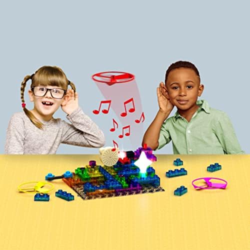 E-BLOX Building Blocks Circuit Kit 120 Projects, Build Your Own Sound Machine & Radio, Build Real Working FM Radio & Listen to Favorite Station, 8+ - Image 4