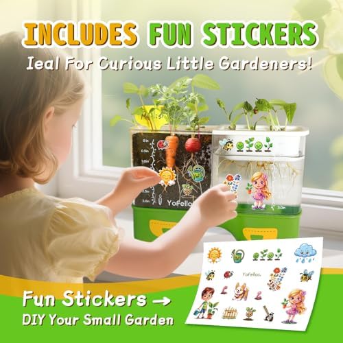 Root Viewer Science Kit for Kids – Grow Your Own Plant STEM Toy & Gardening Kit for Ages 6-12 – Educational Gift for Boys & Girls with Soil, Hydroponics, Journal & Stickers - Image 6
