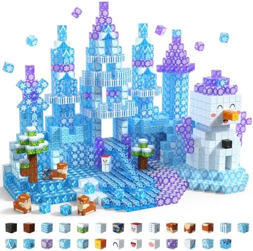 Magnetic Building Blocks STEM Toy Magnet Cubes for Kids 4-12 by Laoren
