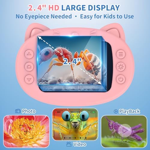 Kids Handheld Digital Microscope 1000X: Science Gift Kit STEM Toy Ages 5-13 - Image 5