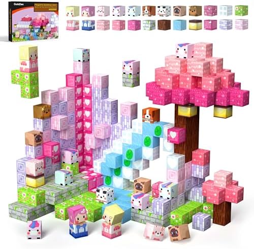 GobiDex Magnetic Building Blocks Princess Castle for Girls Age 3+ Year Old by GobiDex