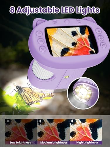 1000X Handheld Digital Microscope for Kids, 2.4" IPS Screen STEM Toys - Image 5