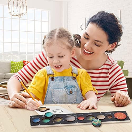 Zeoddler Solar System Puzzle for Kids 3-6, Wooden Space Toys for Kids, Planets for Kids, Preschool Learning Activities, Gift for Boys, Girls - Image 4