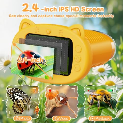 1000X Handheld Digital Microscope for Kids (Yellow) - Image 4