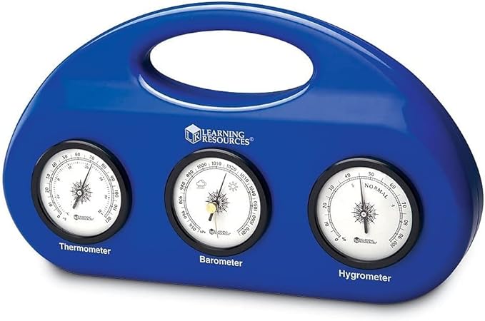 Learning Resources Weather Center Kit, Weather Science for Kids, Meteorology for Kids, Science at Home, Barometer, Thermometer, Hygrometer