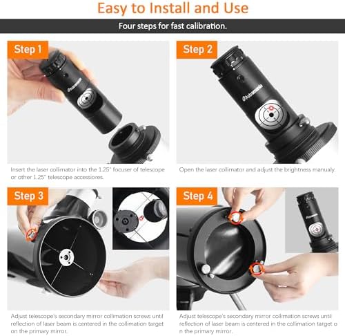 Astromania 1.25" 32mm Super Plossl Telescope Eyepiece - Bundle with - Alignment 1.25 Inch Laser Collimator - Image 4