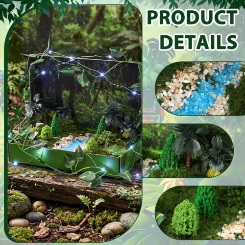 AmazingSpark 20 Pcs Rainforest Diorama Box Kit Habitat Project Box Set - Image 4