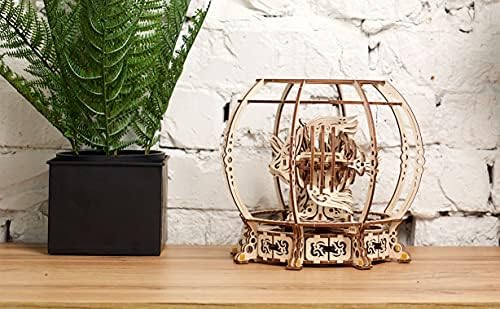 UGEARS Aquarium 3D Wooden Puzzles for Adults - Wooden Model Kits for Adults Mechanical Aquarium Puzzles for Adult Unique Wooden Puzzle Brain Teaser, Hobby Set Home Decoration - Image 5