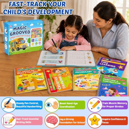 Magic Grooved Writing Practice Books for Kids 3-8 Deepened Groove - Image 6