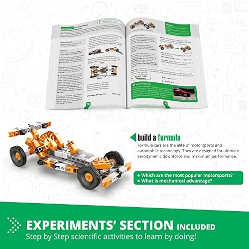 Engino: Discovering STEM - How Cars Work: Technology of Machines - 10 Model Toy Vehicle Brick Building Set, Snap-Fit Construction, Experiment, Kids 9+ - Image 5