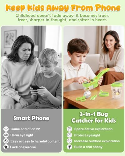 Bug Catcher for Kids,Kids Microscope,3-in-1 Insect Catching Kit for Kid - Image 2