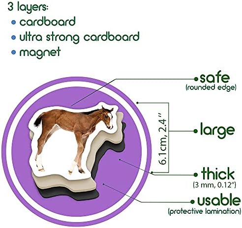 Fridge Magnets for Kids - 18 Mom & Baby Animal Magnet - Learning Toy - Image 6