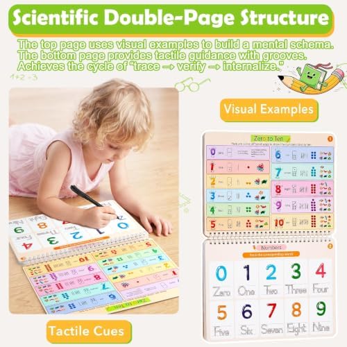 Magic Grooved Writing Practice Books, 96 Reusable Activities, Ages 3-8 - Image 6