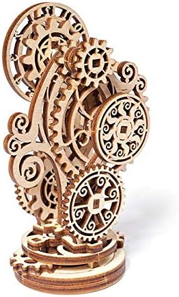Mechanical UGEARS Wooden 3D Puzzle Model Steampunk Clock Construction Set - Image 4