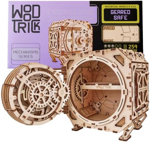 Wood Trick Safe Locker Puzzle Box 3D Wooden Puzzles for Adults to Build by WoodTrick